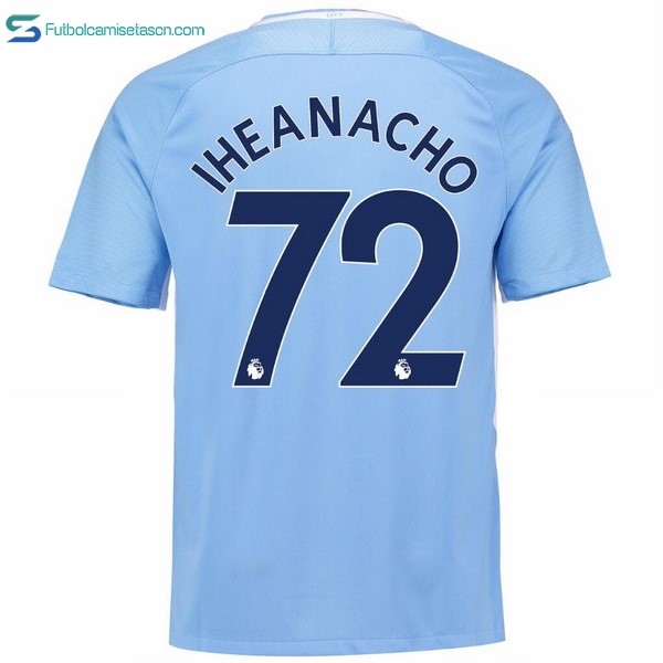 Camiseta Manchester City 1ª Iheanacho 2017/18